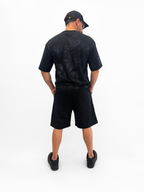 T-SHIRT Marmorizzata Nera