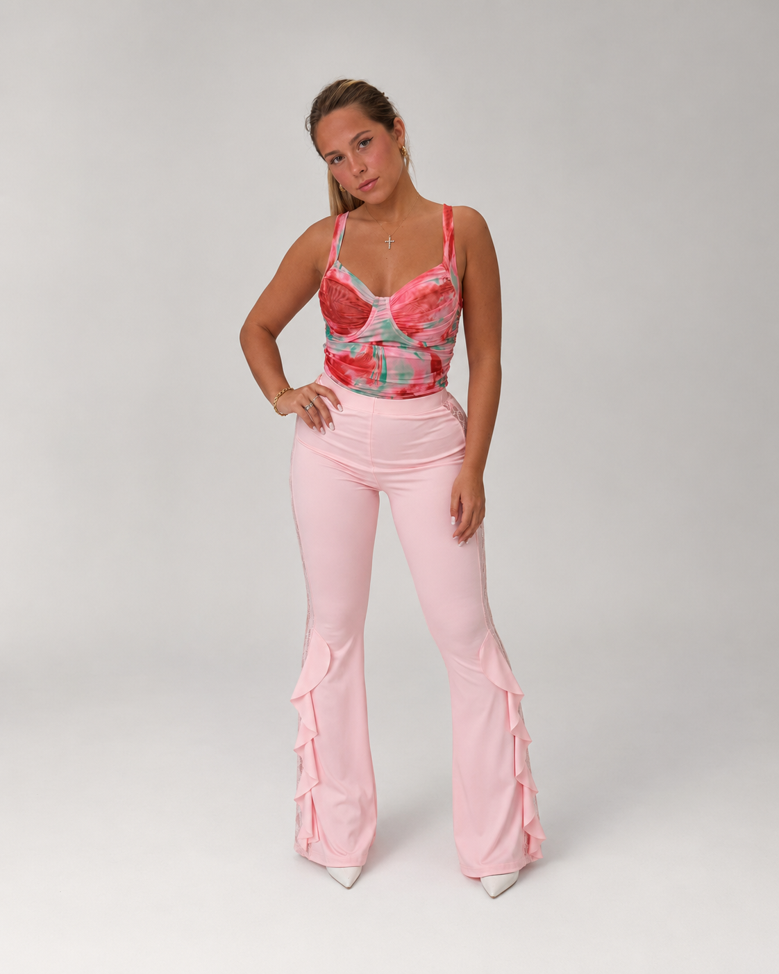 Leggins con balze