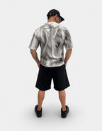T-shirt Marmorizzata Bianca