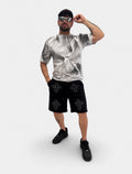 T-shirt Marmorizzata Bianca
